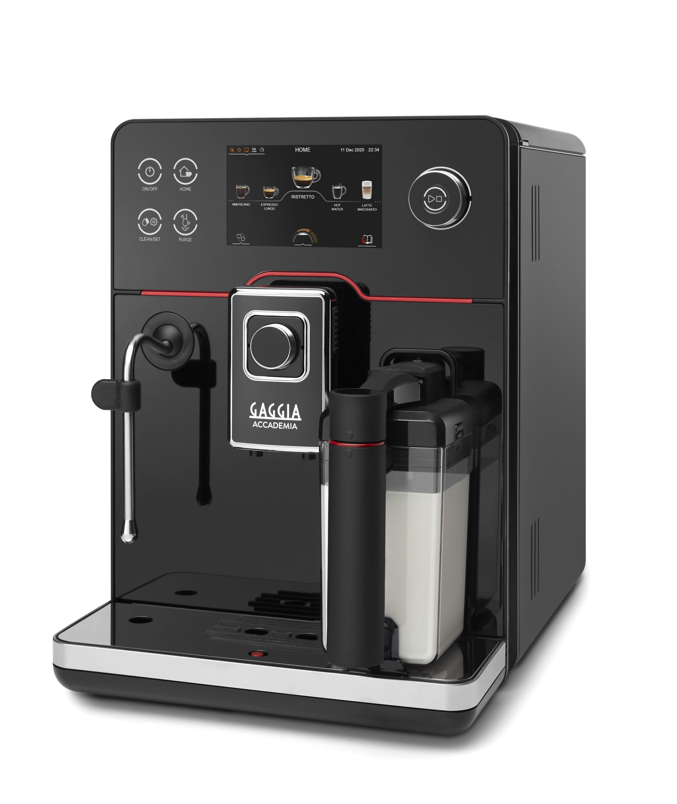 Gaggia New Accademia Black Glass